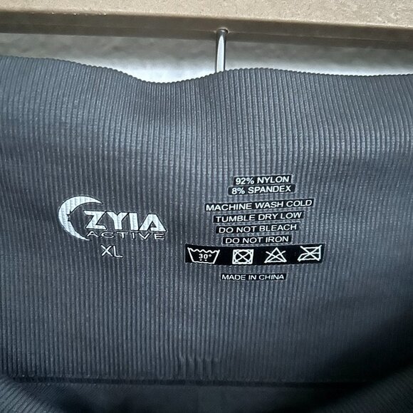 Zyia Active XL Grid Performance Leggings Ribbed Stretch Athletic Pants - Picture 8 of 8